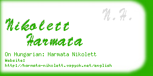 nikolett harmata business card
